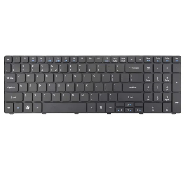 Keyboard Acer Aspire 5741 US Black Frame Without Backlit