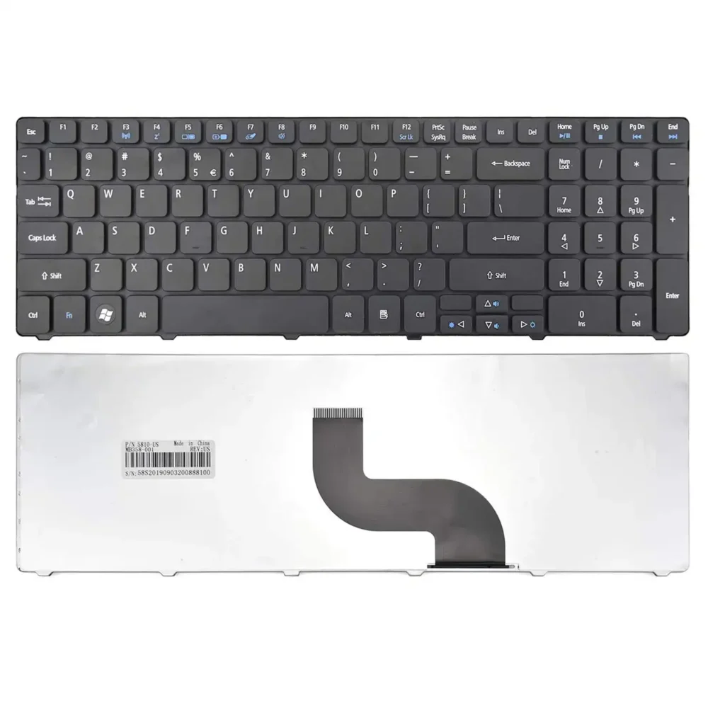 Keyboard Acer Aspire 5741 US Black Frame Without Backlit - Image 3