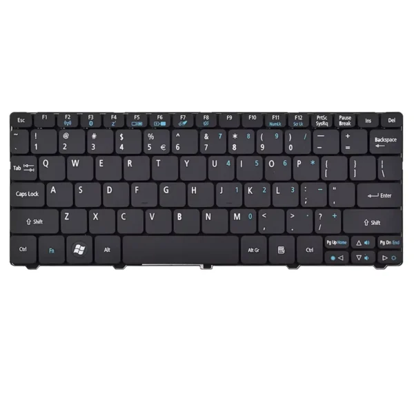 Keyboard Acer Aspire One D255 US Black Frame Without Backlit