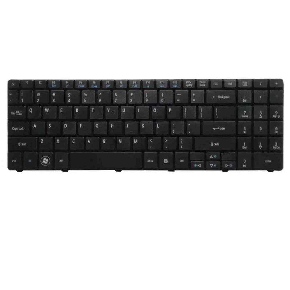 Keyboard Acer Aspire E725 US Black Frame Without Backlit