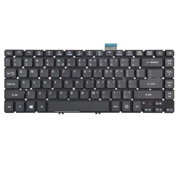Keyboard Acer Aspire M5-481 US Black Without Frame & Backlit