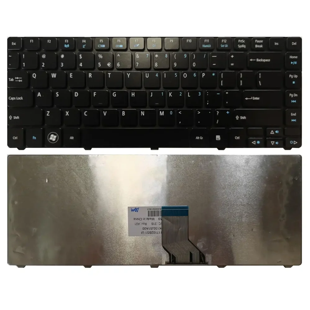 Keyboard Acer Travelmate 8481T US Black Frame Without Backlit - Image 3