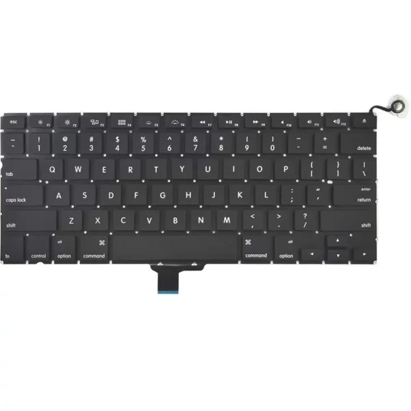 Keyboard Apple MacBook Pro A1278 US Black Without Frame & Backlit