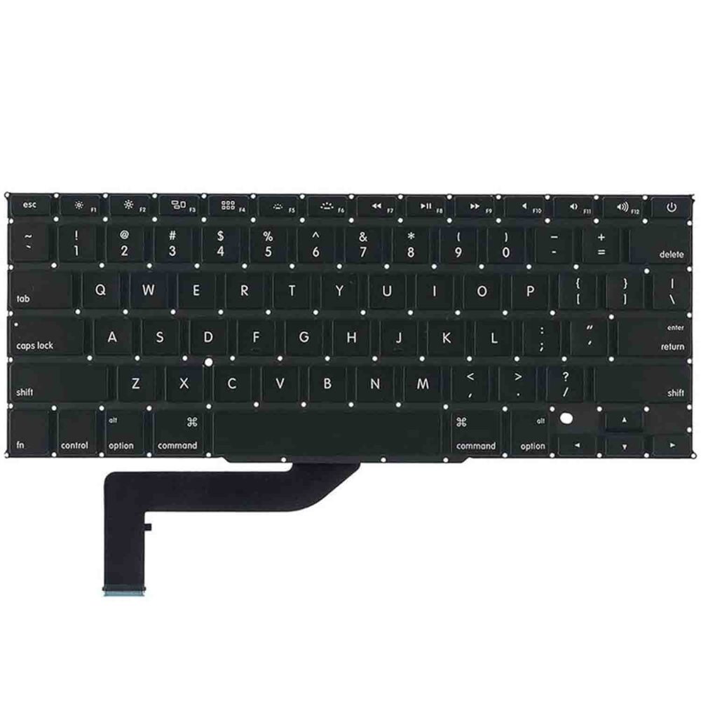 Keyboard Apple MacBook Pro A1398 US Black Without Frame & Backlit