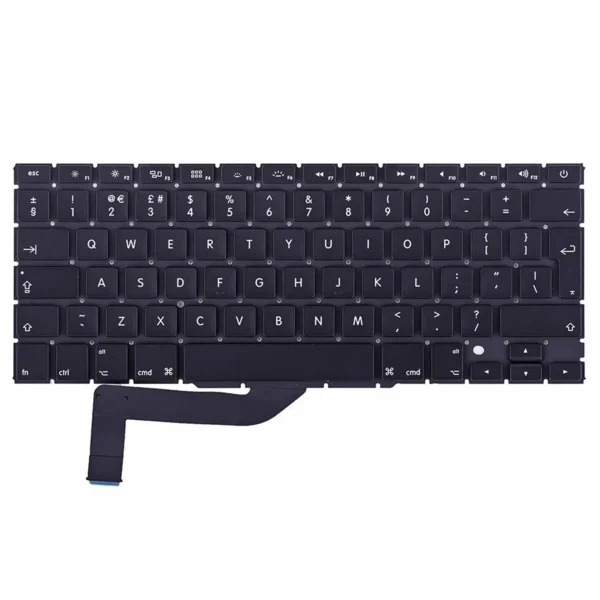 Keyboard Apple MacBook Pro A1286 US Black Without Frame & Backlit