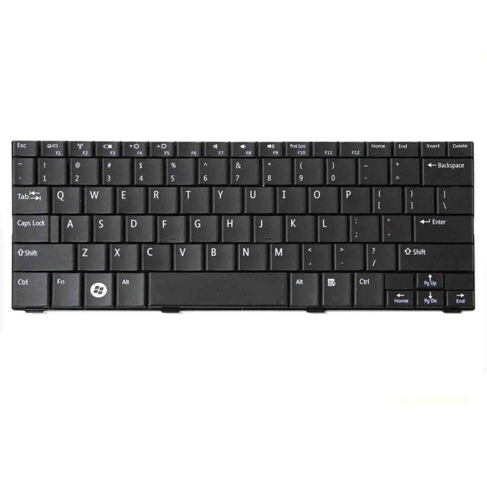 Keyboard Dell Inspiron Mini 10 US Black Frame Without Backlit