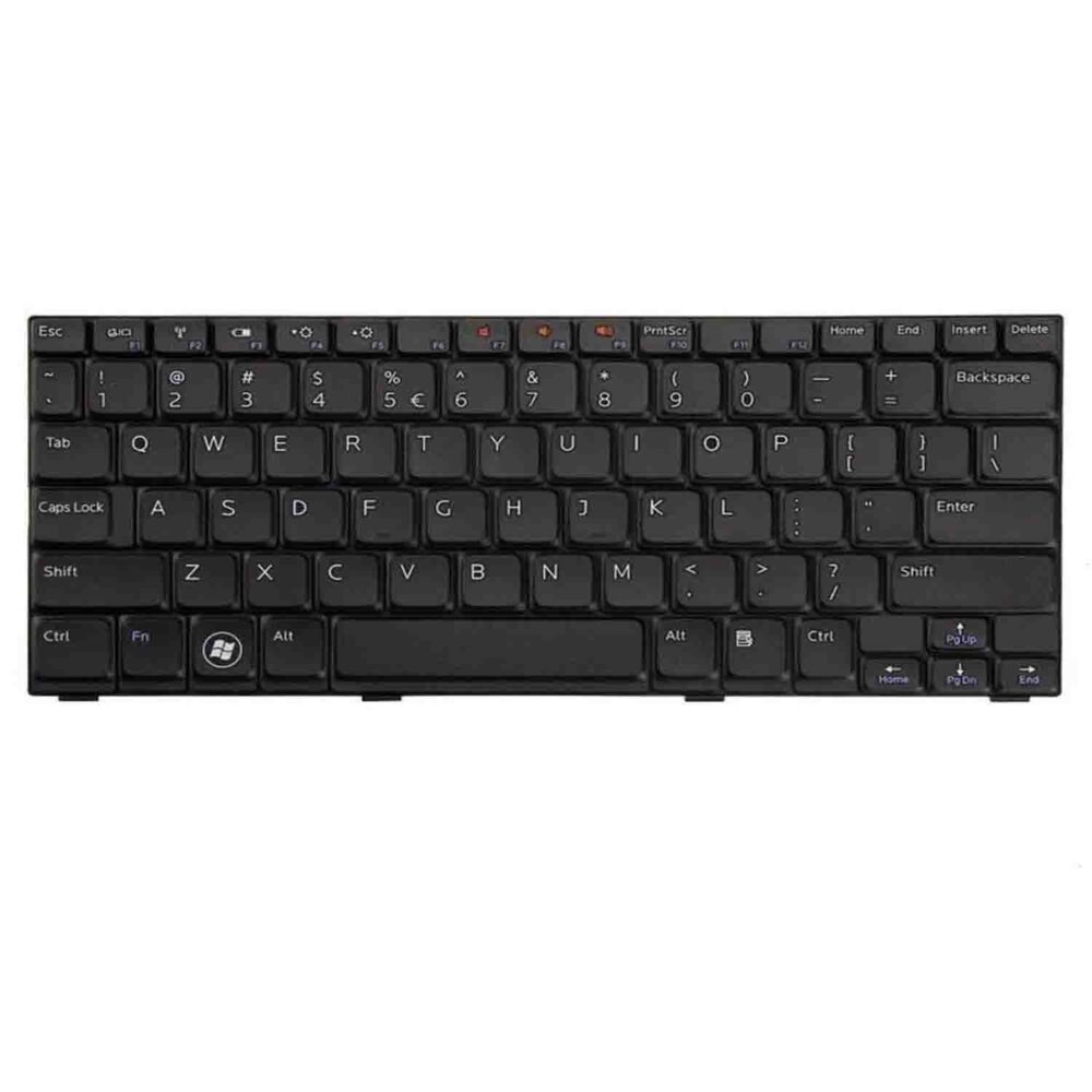 Keyboard Dell Inspiron Mini 1012 US Black Frame Without Backlit