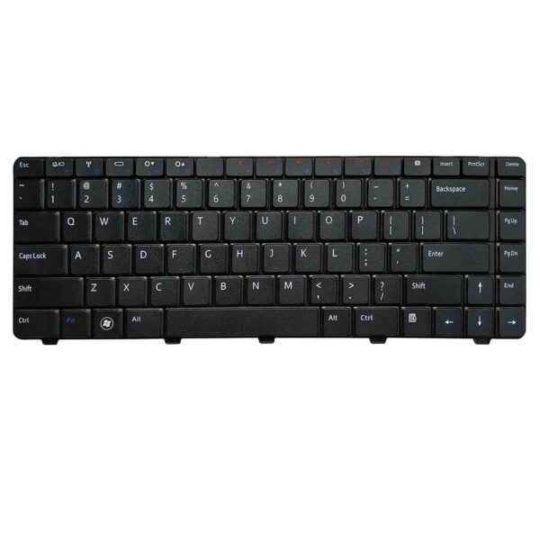Keyboard Dell Inspiron N4010 US Black Frame Without Backlit