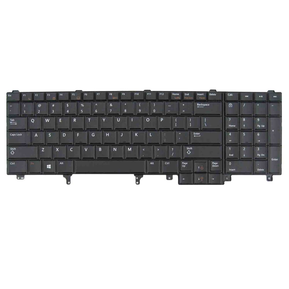 Keyboard Dell Latitude E6520 US Black Frame Without Pointer