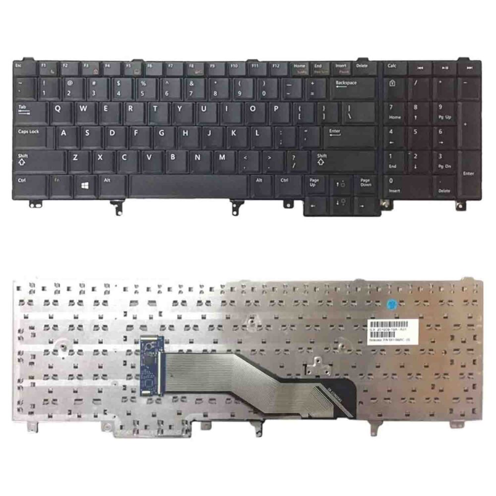 Keyboard Dell Latitude E6520 US Black Frame Without Pointer - Image 3