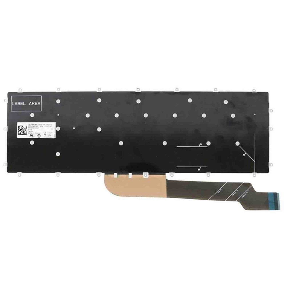 Keyboard Dell Inspiron 7567 UK Black Without Frame & Backlit - Image 2