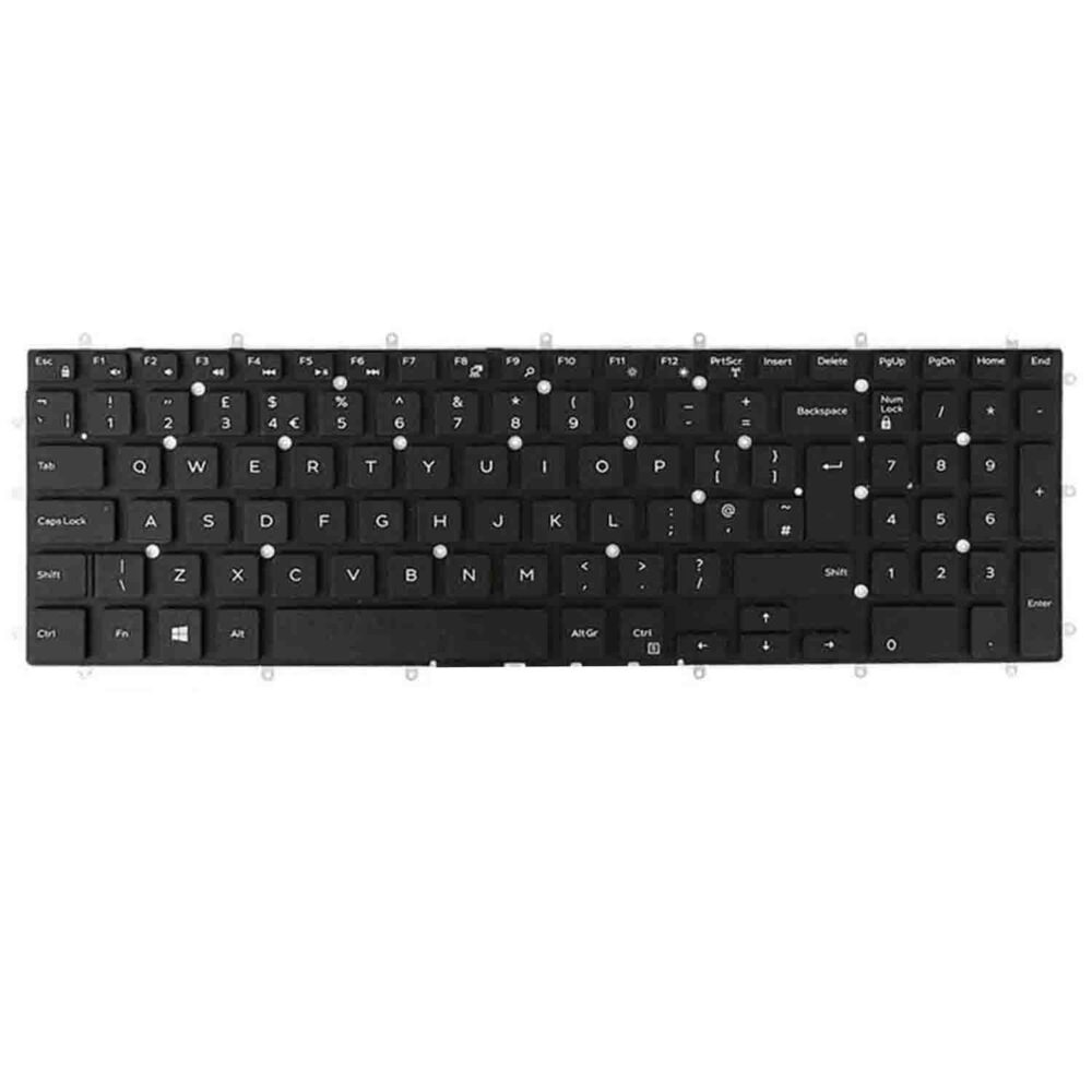 Keyboard Dell Inspiron 7567 UK Black Without Frame & Backlit