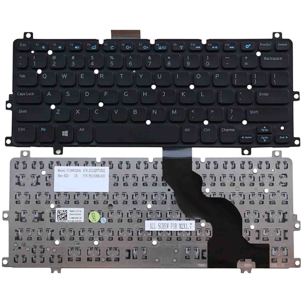 Keyboard Dell Inspiron 11 3157 US Black With Backlit - Image 3