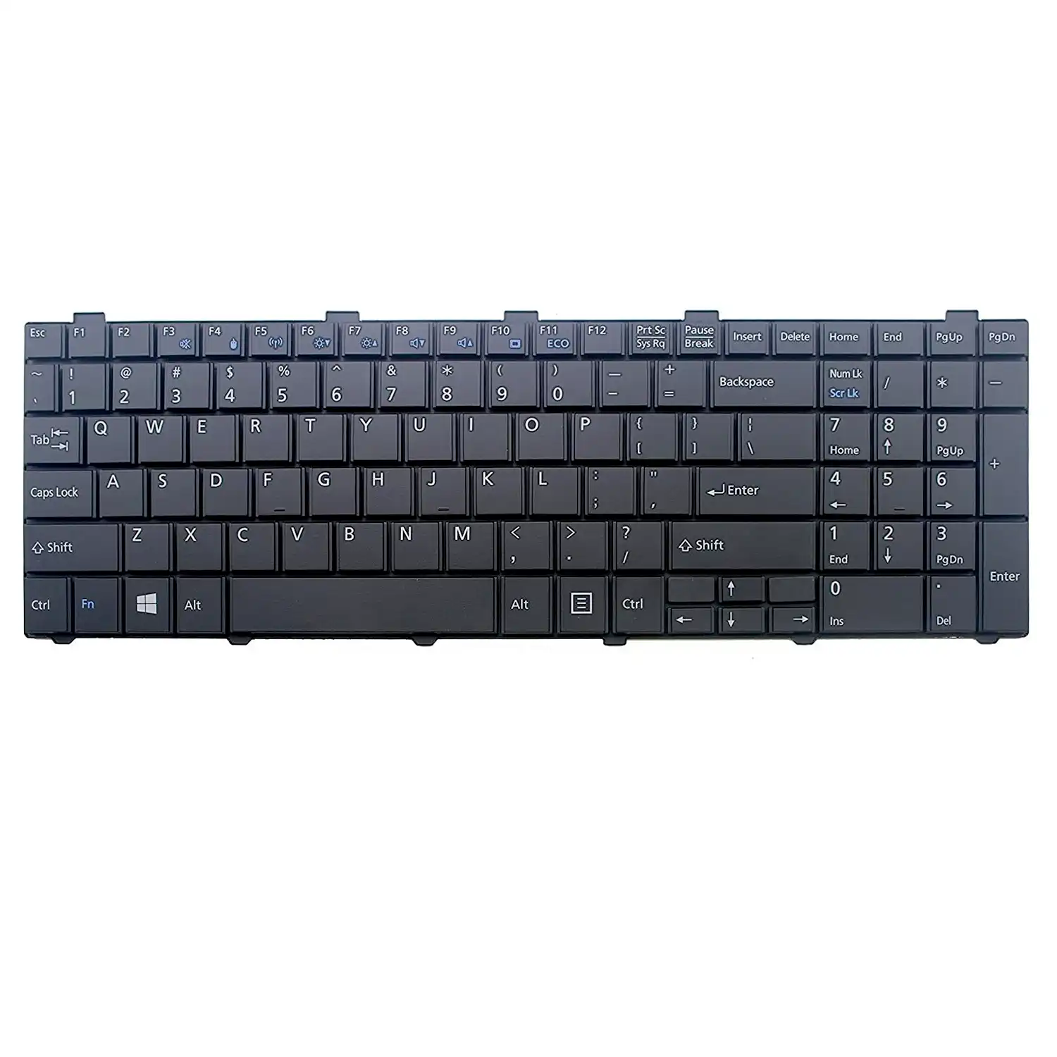 Keyboard Fujitsu Lifebook AH530 US Black Frame Without Backlit