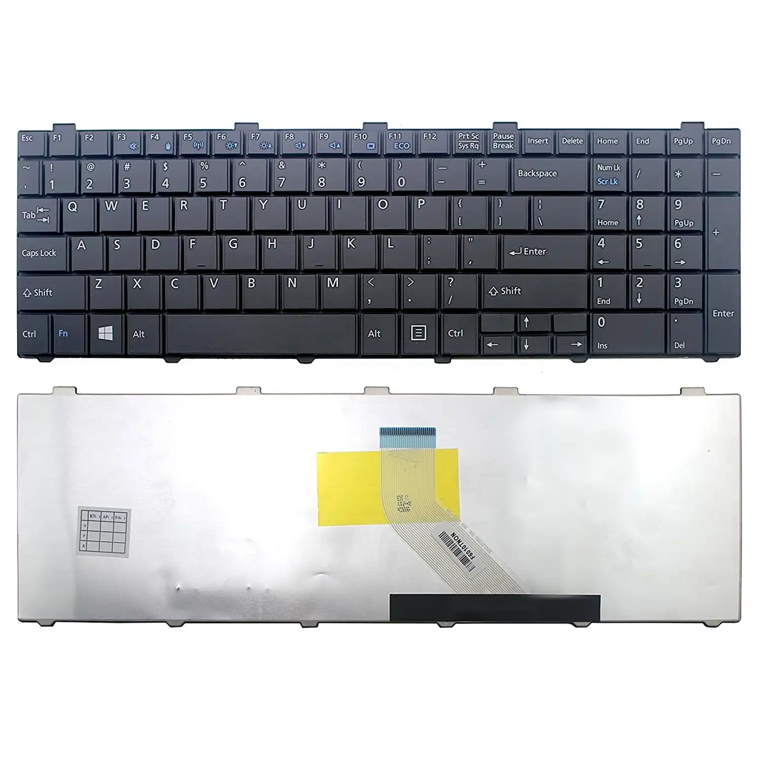 Keyboard Fujitsu Lifebook AH530 US Black Frame Without Backlit - Image 3