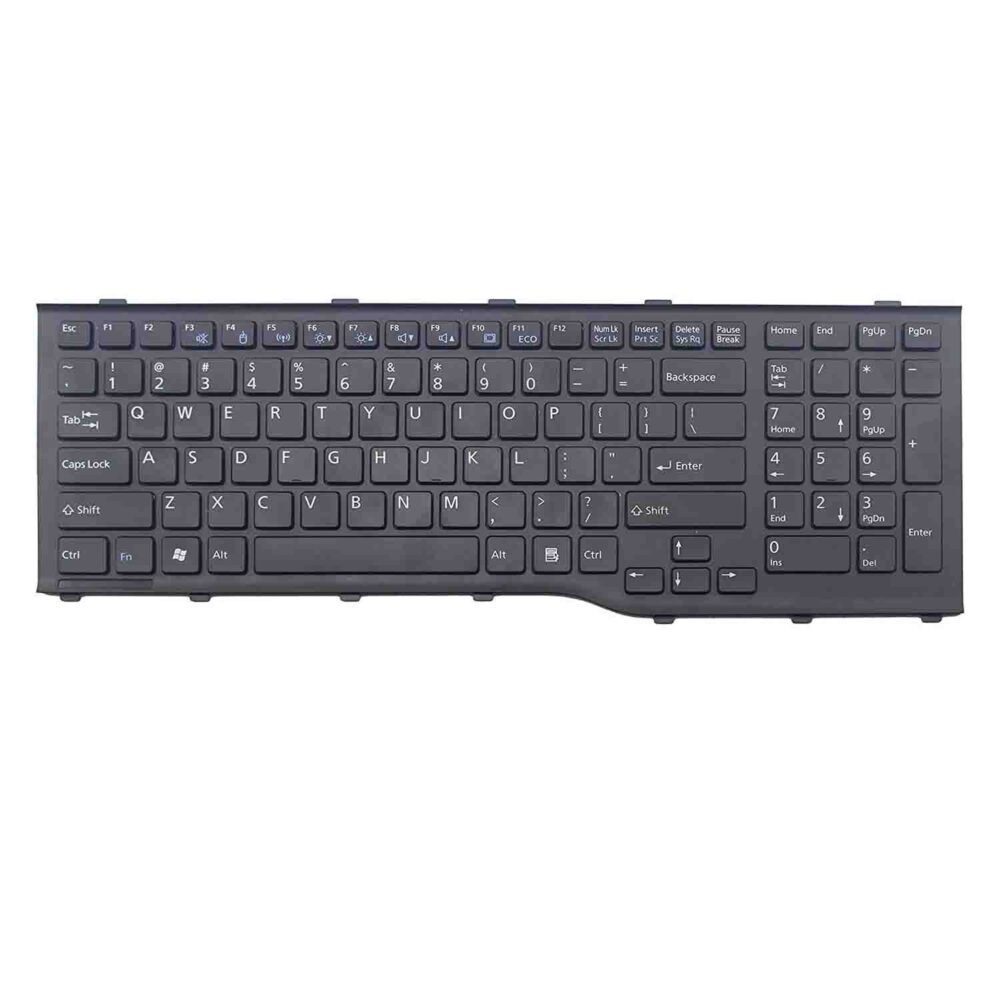 Keyboard Fujitsu Lifebook AH532 US Black Frame Without Backlit