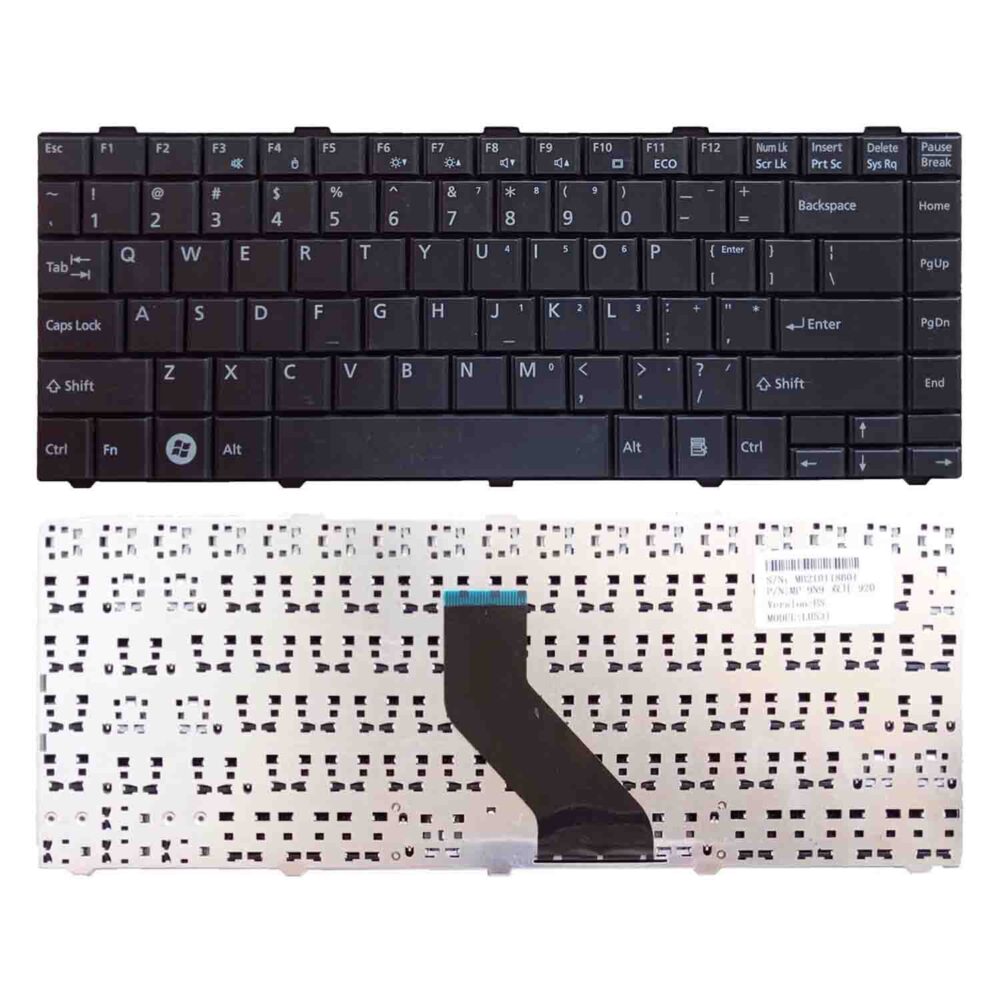 Keyboard Fujitsu Lifebook LH530 US Black Frame Without Backlit - Image 3