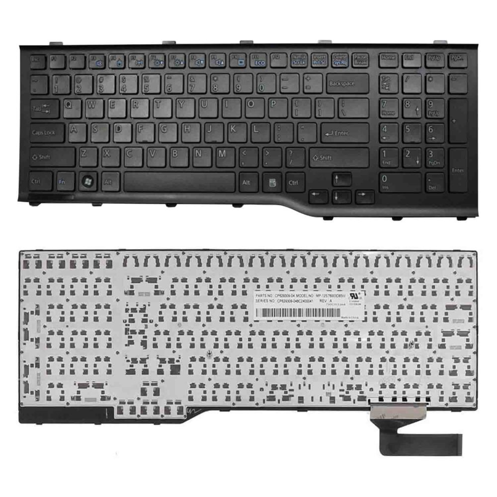 Keyboard Fujitsu Lifebook A555 US Black Frame Without Backlit - Image 3