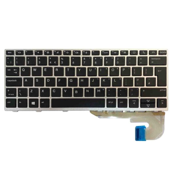 Keyboard HP Elitebook 830 G5 UK Black Without Pointer & Backlit