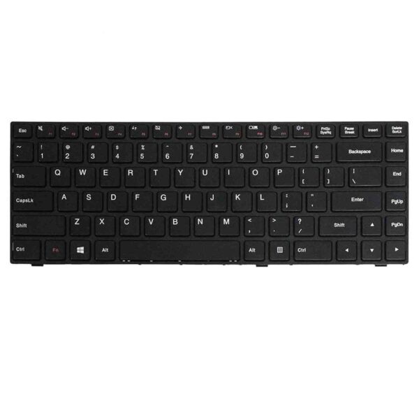 Keyboard Lenovo IdeaPad 100-14IBY US Black Frame Without Backlit