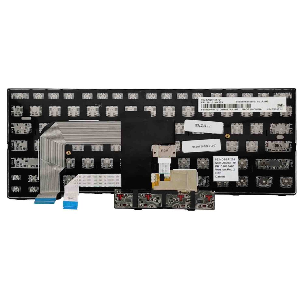 Keyboard Lenovo ThinkPad T470 US Black Frame With Pointer - Image 2
