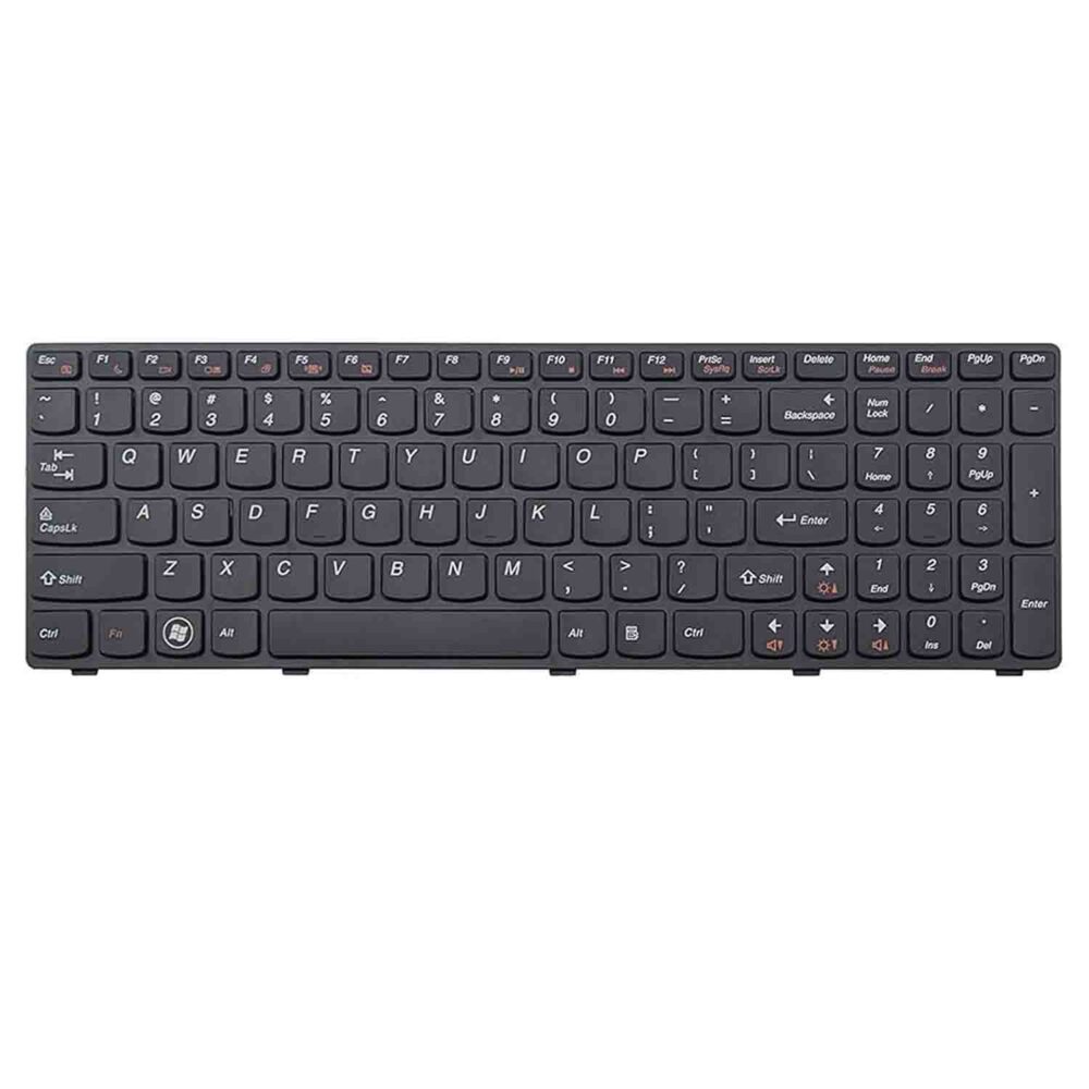 Keyboard Lenovo B570 US Black Frame Without Backlit