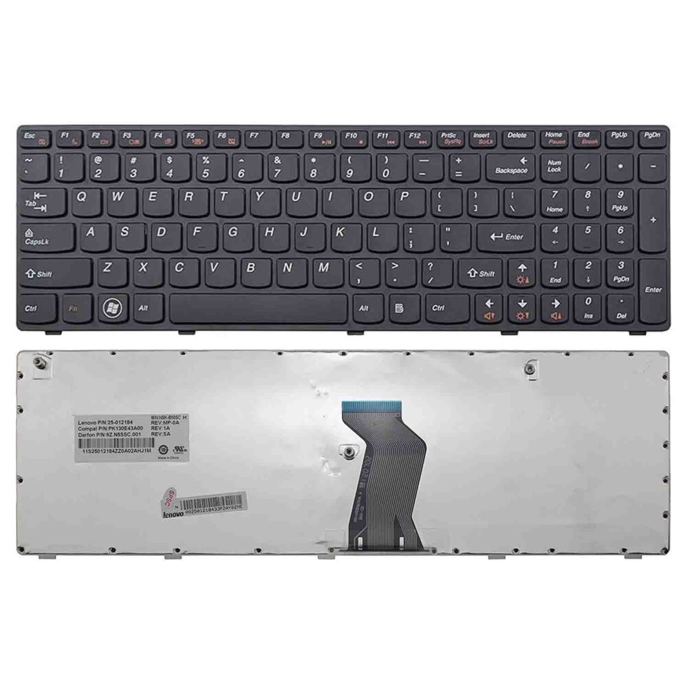 Keyboard Lenovo B570 US Black Frame Without Backlit - Image 3