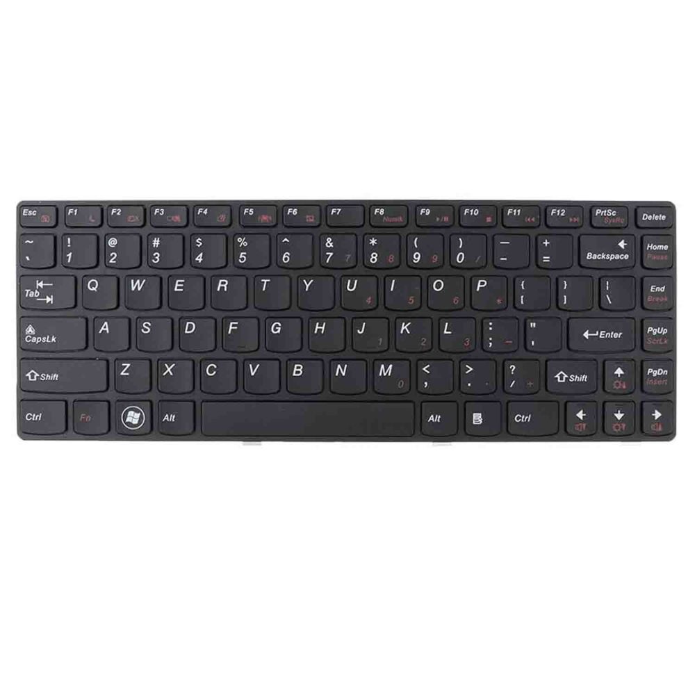 Keyboard Lenovo IdeaPad G480 US Black Frame Without Backlit