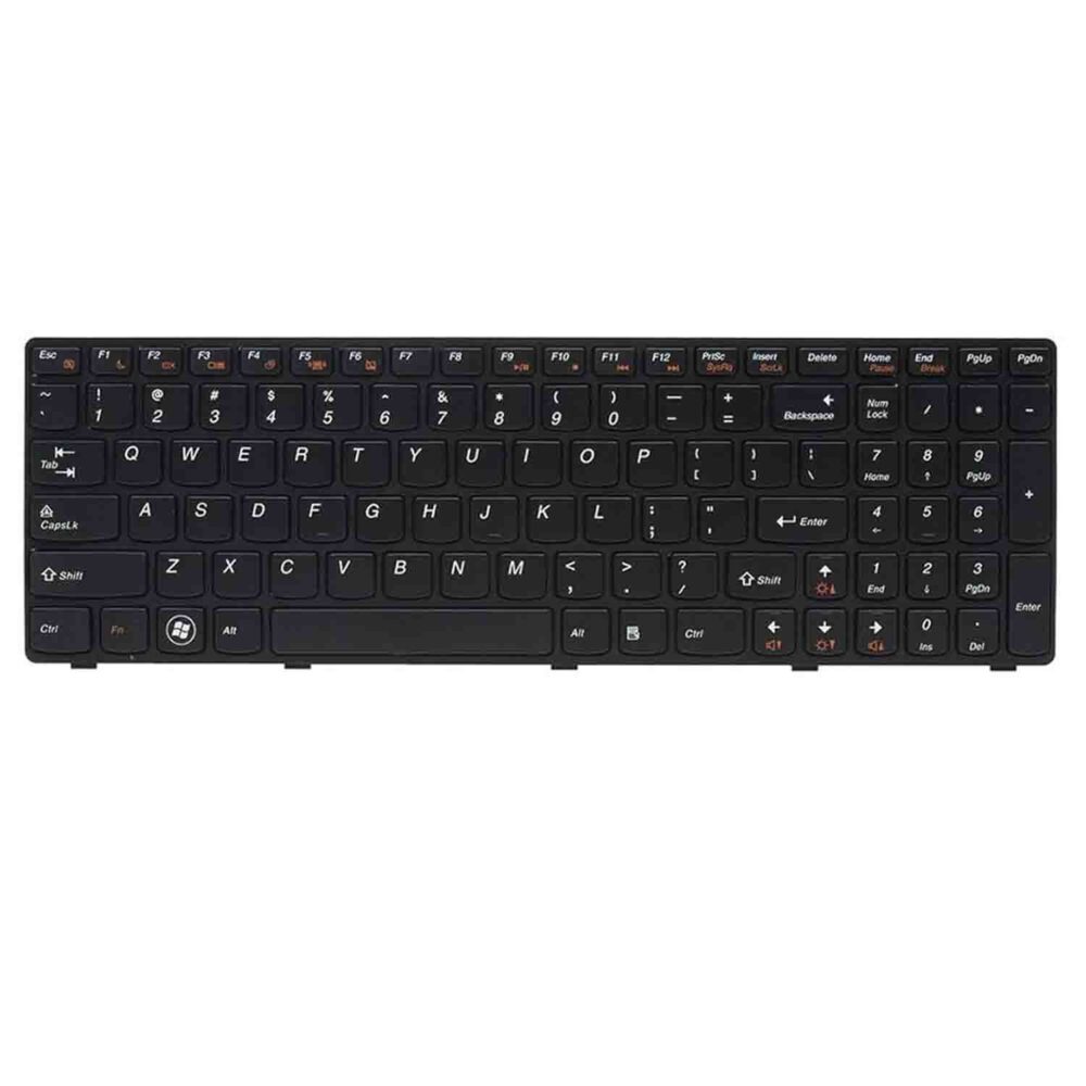 Keyboard Lenovo IdeaPad G50-70 US Black Frame Without Backlit