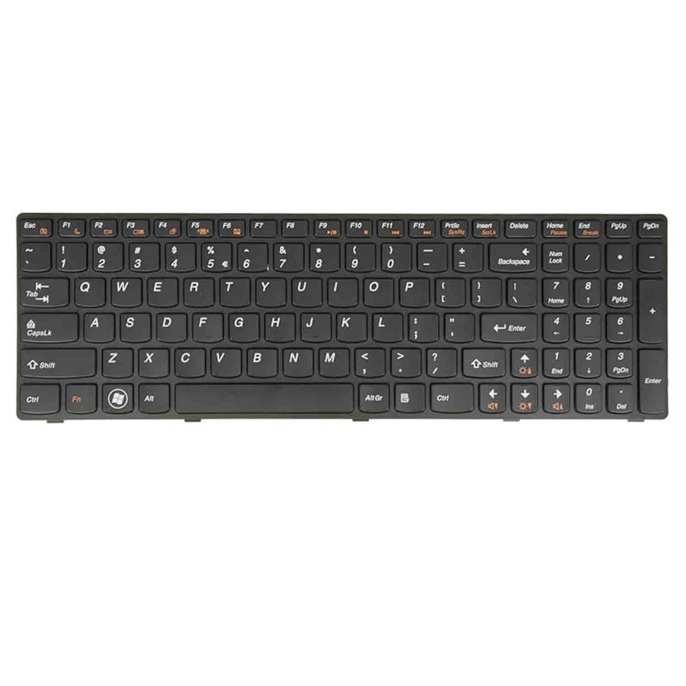 Keyboard Lenovo IdeaPad G580 US Black Frame Without Backlit