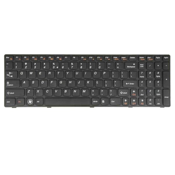 Keyboard Lenovo IdeaPad G580 US Black Frame Without Backlit