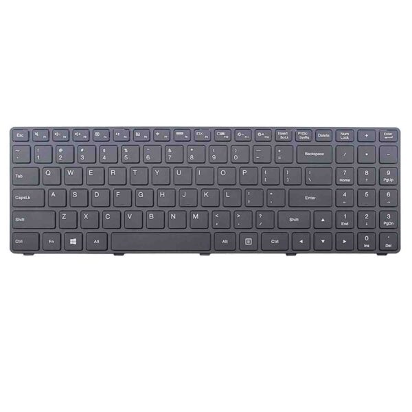 Keyboard Lenovo IdeaPad 100-15IBD US Black Frame Without Backlit