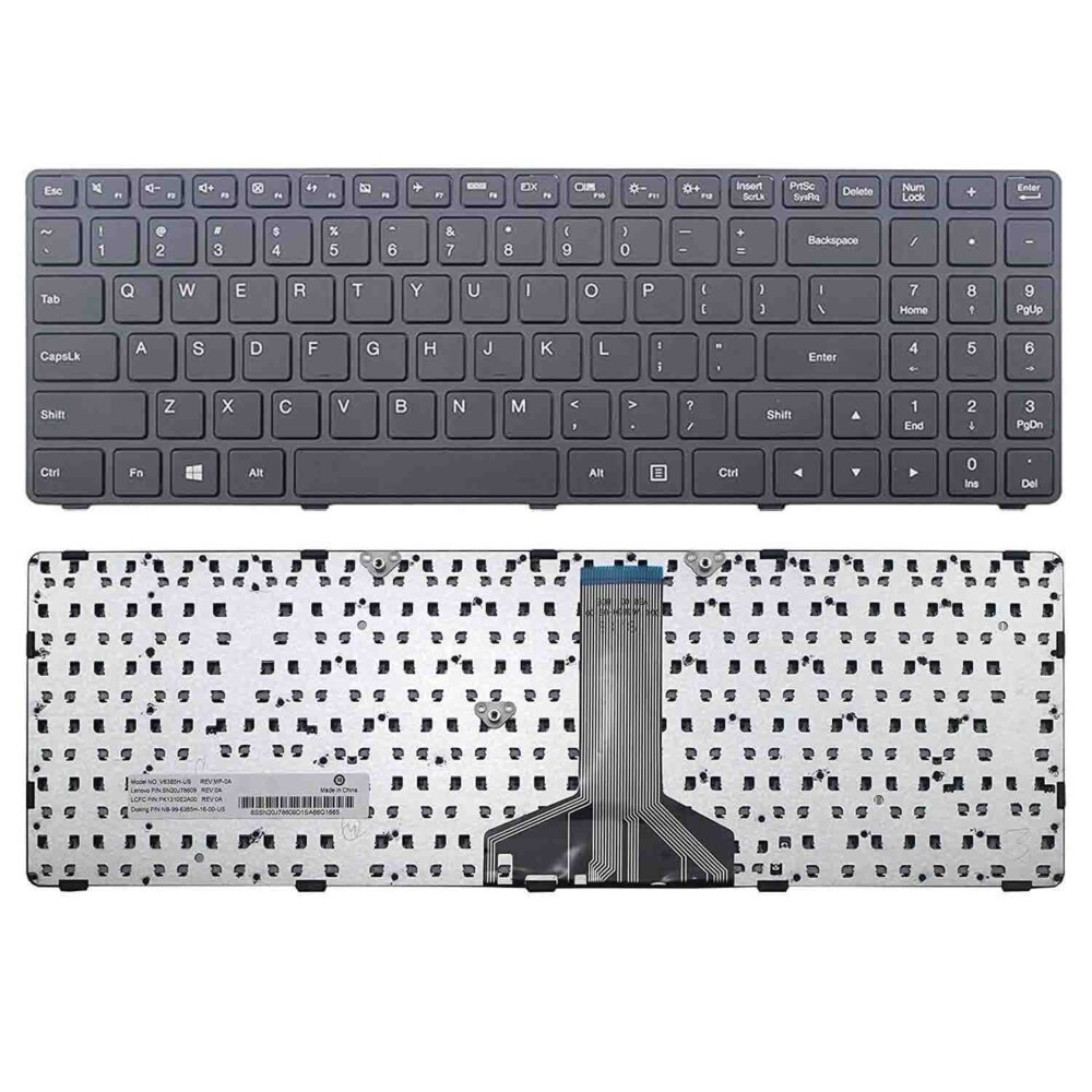 Keyboard Lenovo IdeaPad 100-15IBD US Black Frame - Image 3