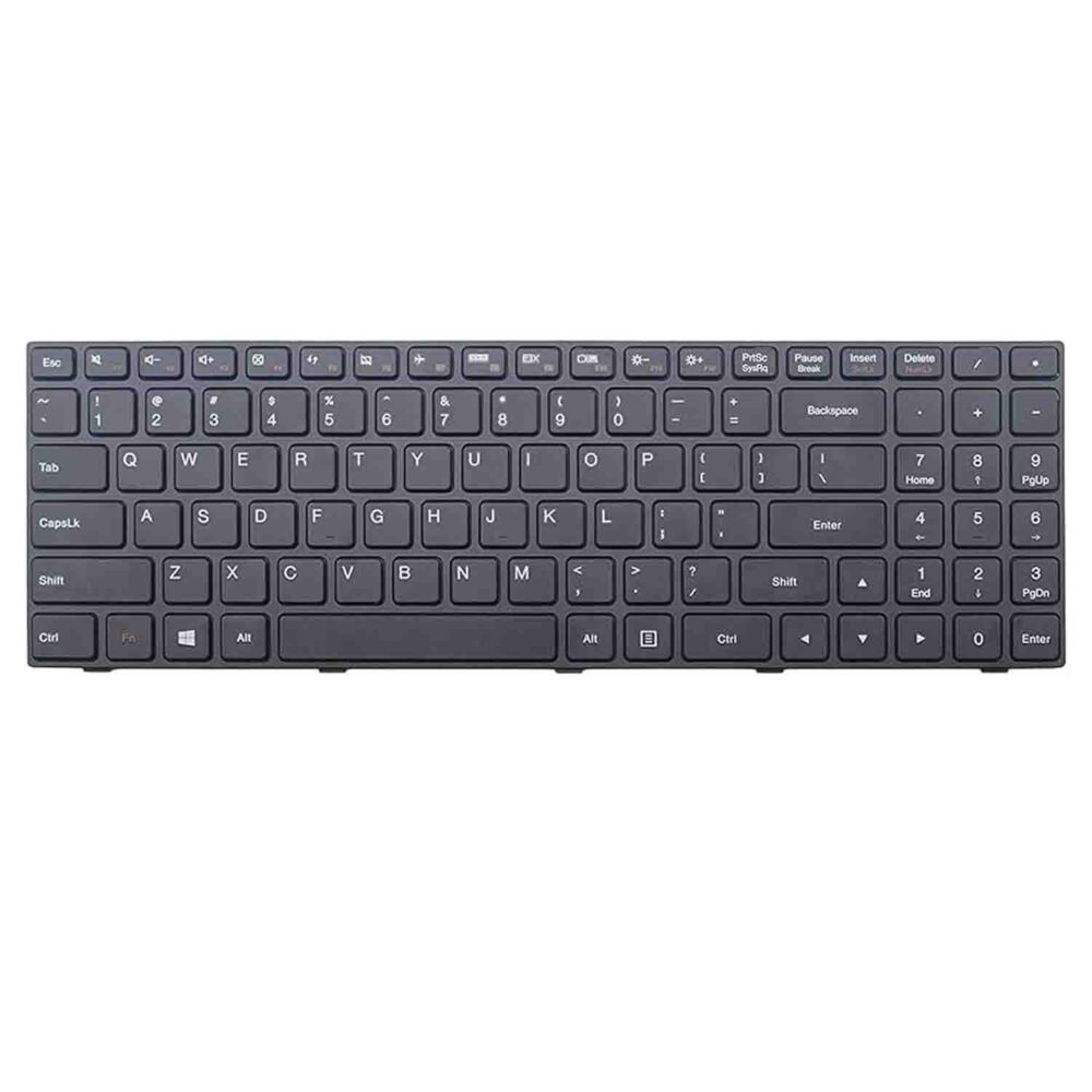 Keyboard Lenovo IdeaPad 100-15IBY US Black Frame Without Backlit