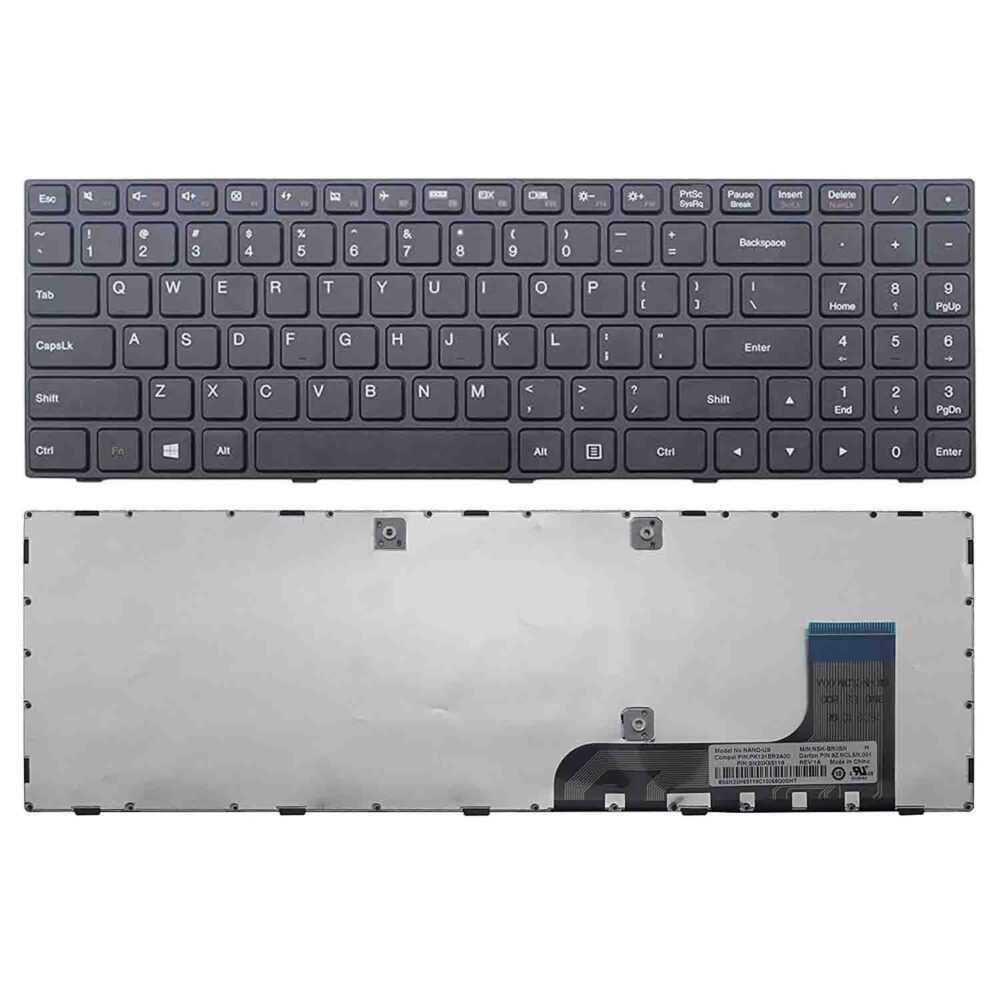 Keyboard Lenovo IdeaPad 100-15IBY US Black Frame Without Backlit - Image 3