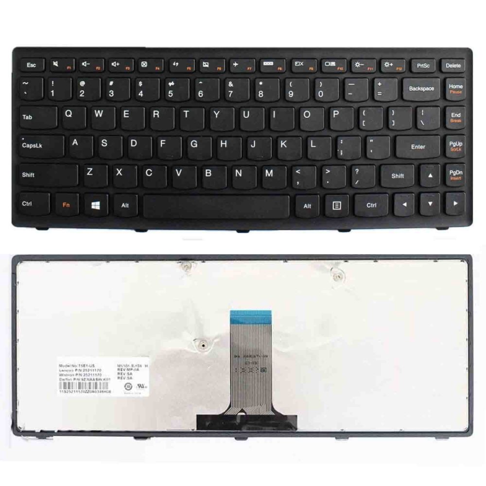 Keyboard Lenovo IdeaPad 14 Flex 20308 US Black Frame Without Backlit - Image 3