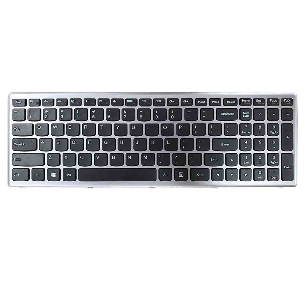 Keyboard Lenovo IdeaPad Z500 US Black Frame Without Backlit