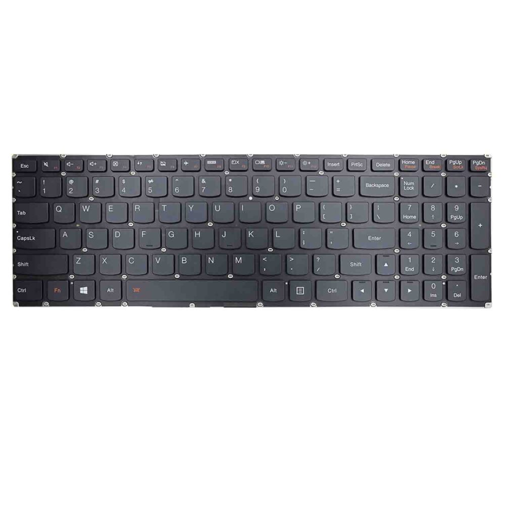 Keyboard Lenovo IdeaPad Y50-70 US Black Without Backlit