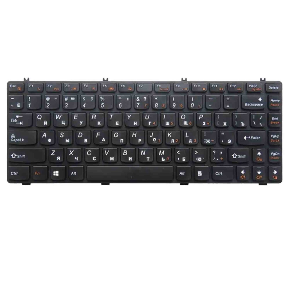 Keyboard Lenovo IdeaPad Y470 US Black Frame Without Backlit