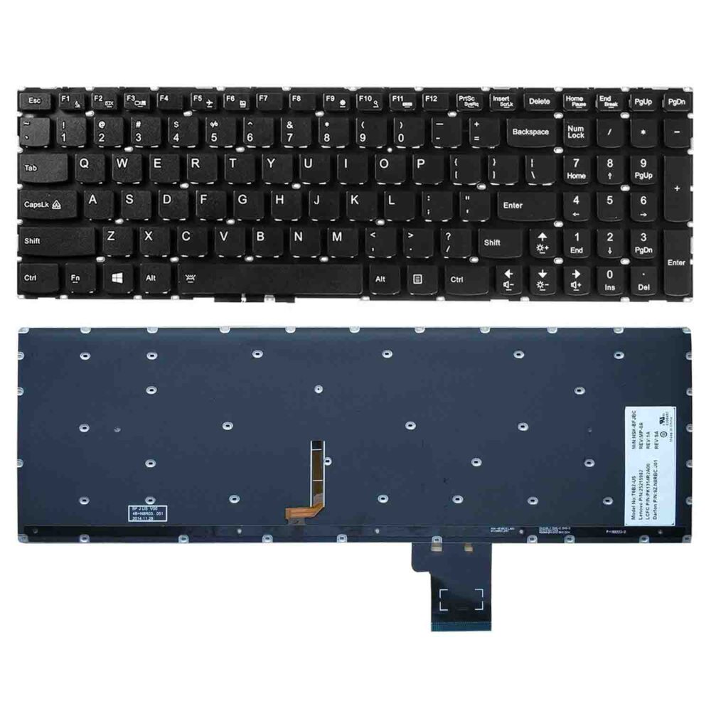 Keyboard Lenovo IdeaPad Y50-70 US Black Frame With Backlit - Image 3