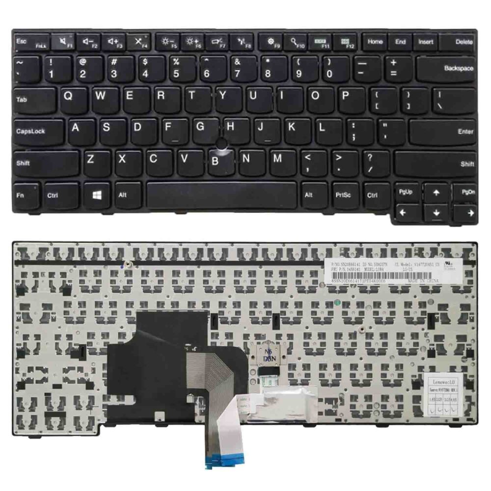 Keyboard Lenovo ThinkPad E450 US Black Frame Without Pointer - Image 3