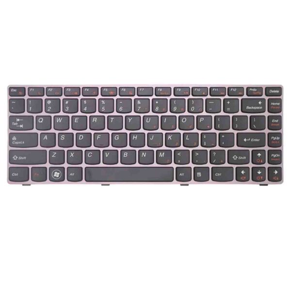 Keyboard Lenovo IdeaPad Z470 US Black Frame Without Backlit