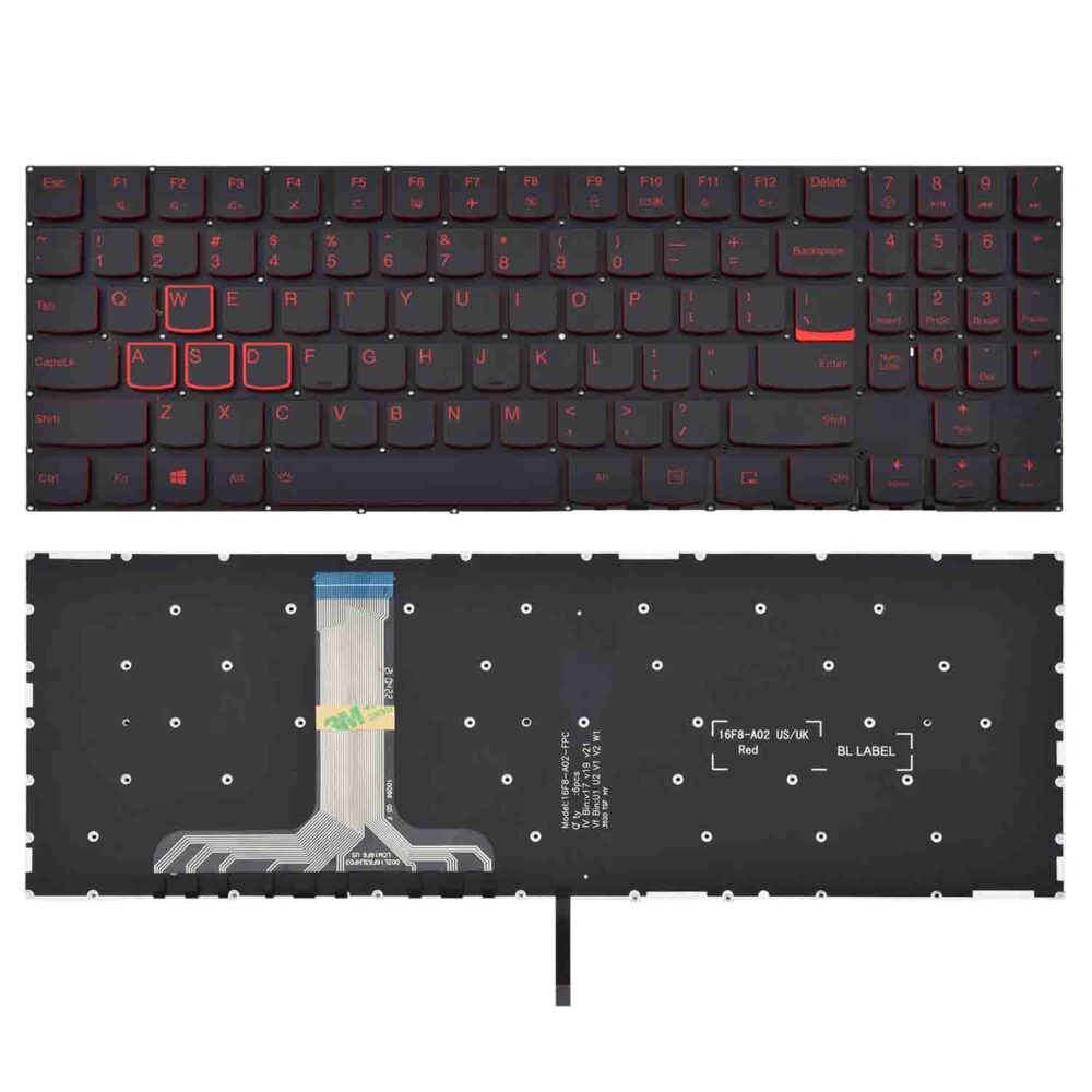 Keyboard Lenovo Legion Y520-15KBN US Red With Backlit - Image 3