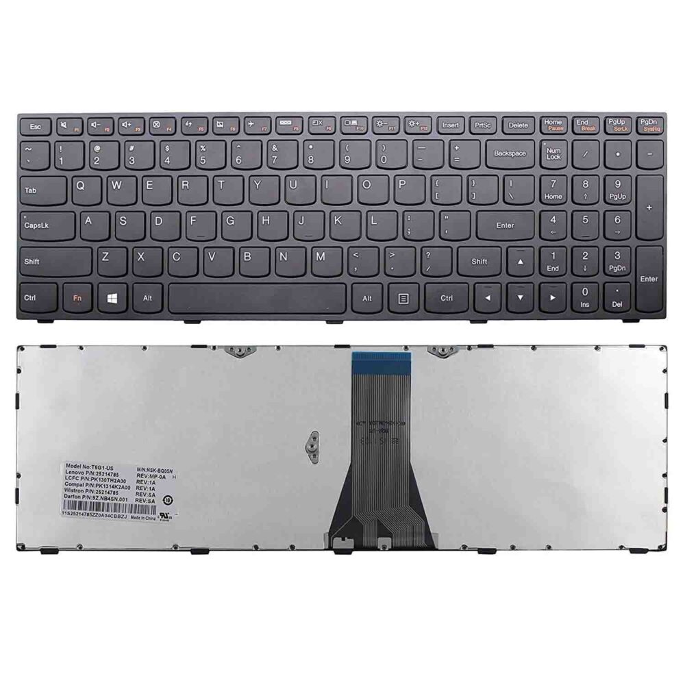 Keyboard Lenovo IdeaPad 300-15ISK US Black Frame Without Backlit - Image 3