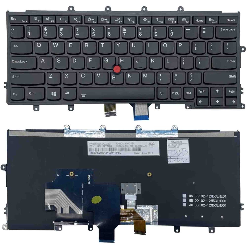 Keyboard Lenovo ThinkPad X240s US Black Frame With Pointer - Image 3