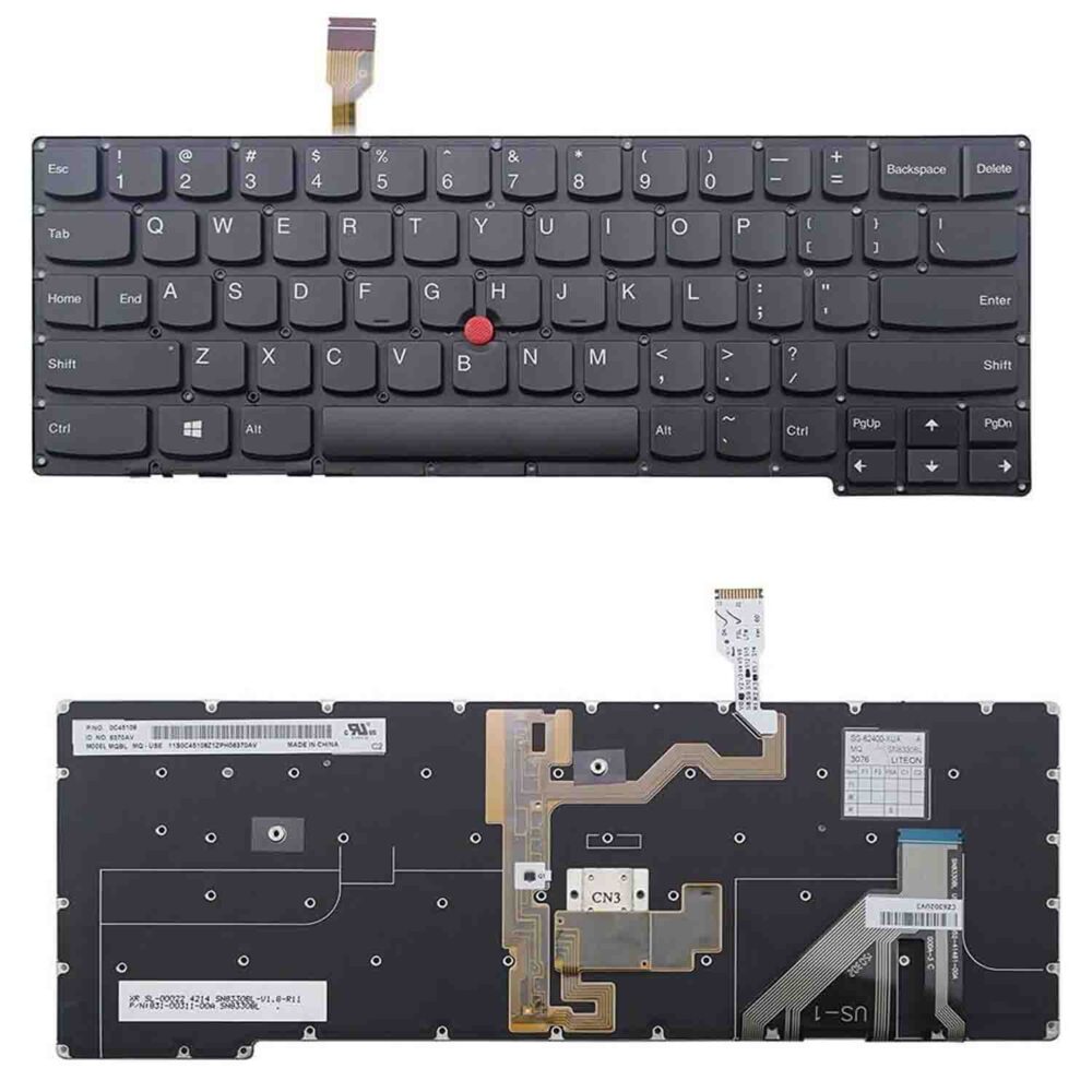 Keyboard Lenovo ThinkPad X1 Carbon 2nd Gen US Black With Pointer - Image 3