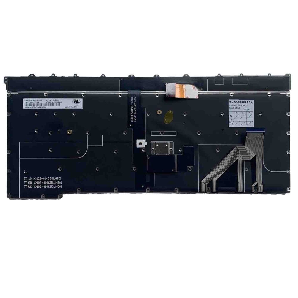 Keyboard Lenovo ThinkPad X1 Carbon 3rd Gen US Black With Pointer & Backlit - Image 2