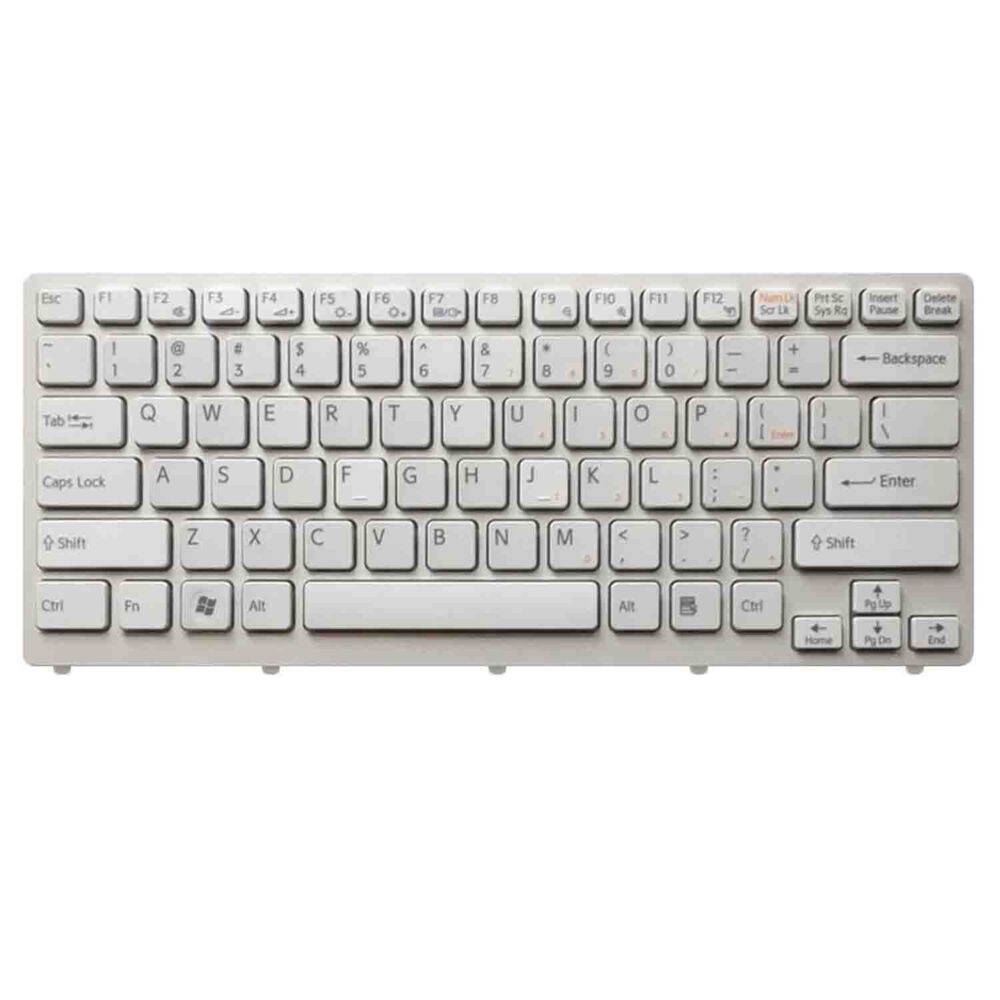 Keyboard Sony VAIO VGN-CW US White Frame Without Backlit