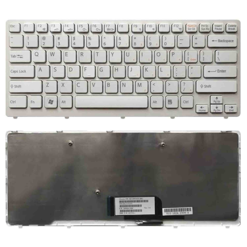 Keyboard Sony VAIO VGN-CW US White Frame Without Backlit - Image 3