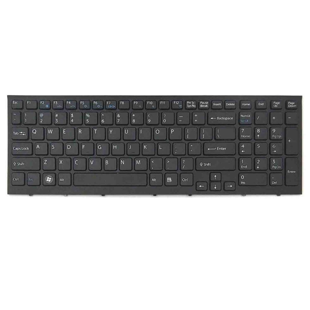 Keyboard Sony VAIO VPC-EB US Black Frame Without Backlit